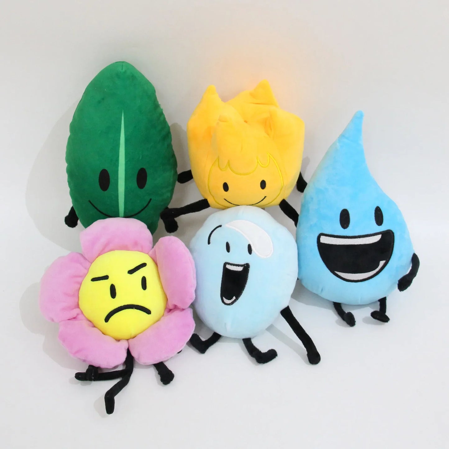 37 Style Battle for Dream Island Plush Toy BFDI Leafy Firey Flower Waterdrop Four X Cake Lollipop Stuffed Doll Kid Birthday Gift