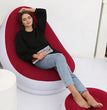 Inflatable Lazy Sofa Chair PVC Flocking Foldable Sofa With Slip-on Lunch Lounge Chair Set