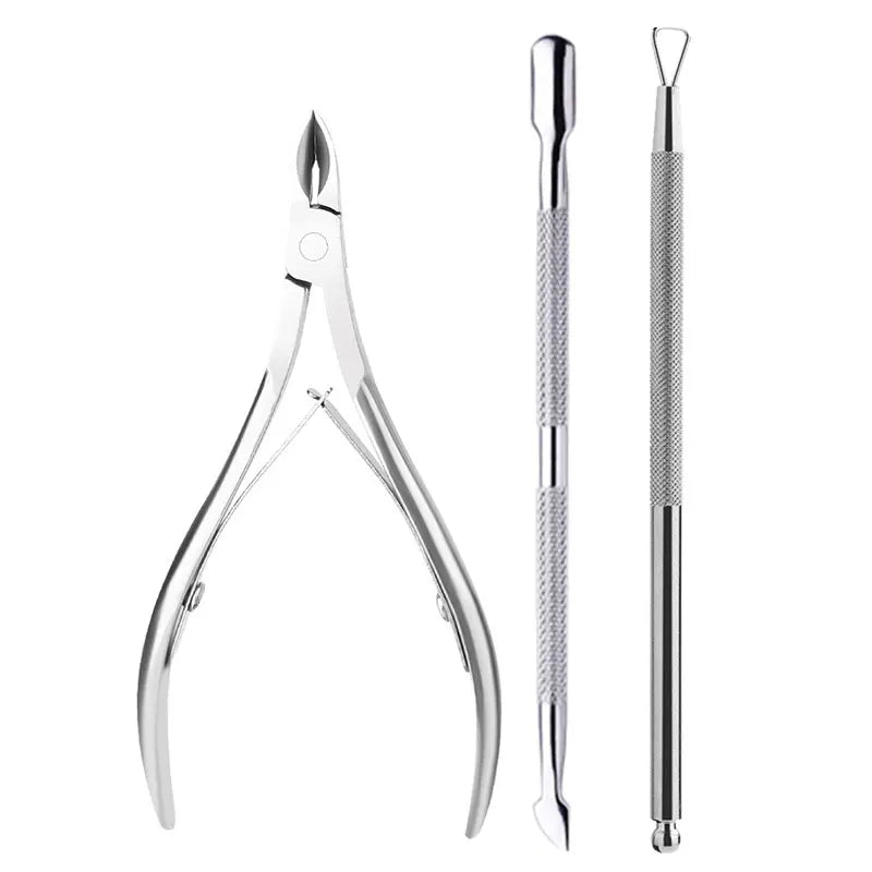 Nail Set Art Sand Files Buffer Sponge Block Brush Nail Scissors Kit With Cuticle Nipper Manicure Set UV Gel Polish Tools