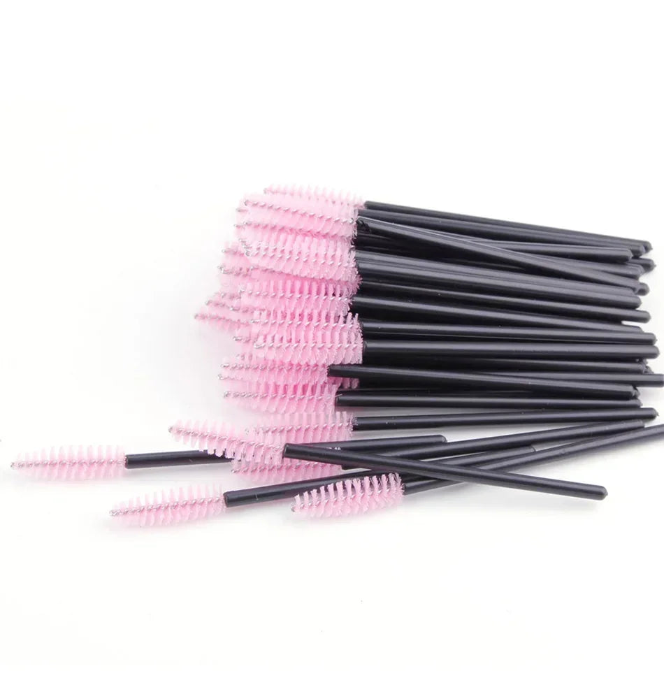 50/100Pcs Makeup Brushes Disposable Eyebrow Brush Mascara Wand Applicator Spo Eye Lashes Brush Cosmetic Eyelash Extension Tools