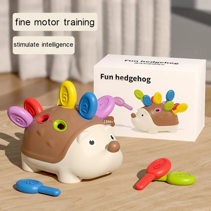 Montessori Educational Toy Fine Motor Toys for Toddlers 1-3 Hedgehog Learning Counting & Sorting Development Sensory Gifts