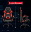 Gaming Chair, Backrest and Seat Height Adjustable Swivel Recliner Racing Office Computer Ergonomic Video Game Chair