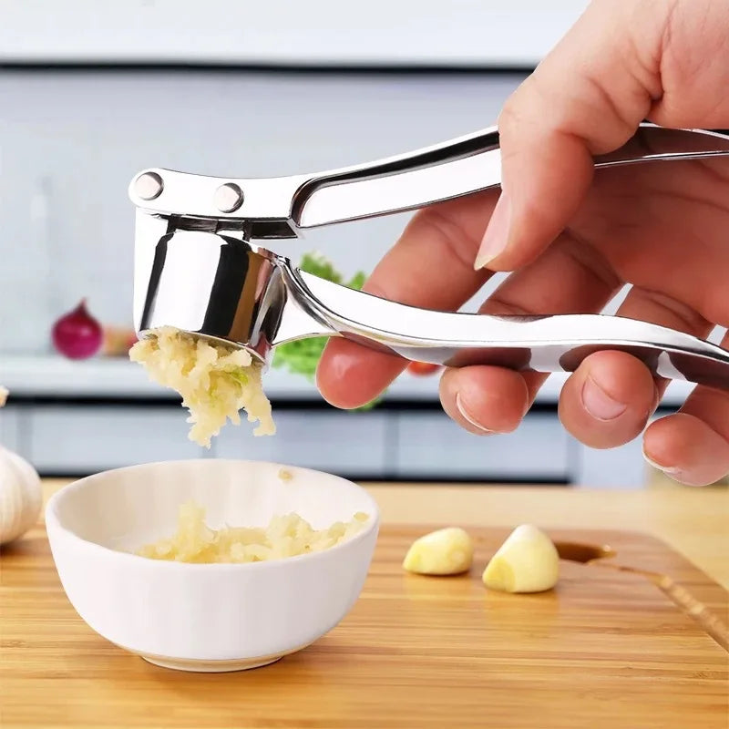 Stainless Steel Multifunction Garlic Press Crusher Kitchen Cooking Ginger Squeezer Masher Handheld Ginger Mincer Tools Garlic