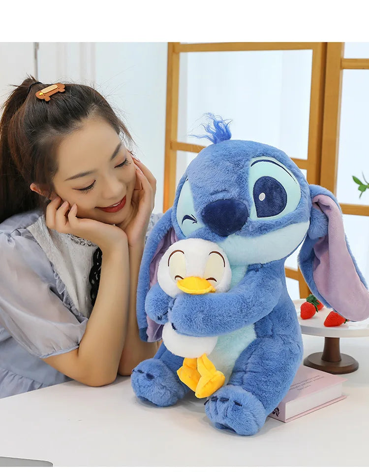 Disney Plush Doll Stitch Lilo Doll Cute Duck Stitch Plush Stuffed Toy Christmas Children's Birthday Gift Kawaii Decoration Toys