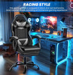 Gaming Chair, Backrest and Seat Height Adjustable Swivel Recliner Racing Office Computer Ergonomic Video Game Chair