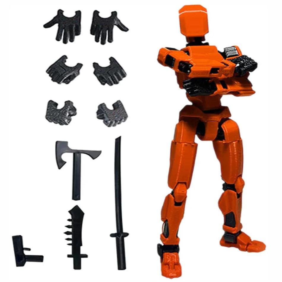 Titan 13 Action Figures T13 Figure 3D Printed Multi-Jointed Movable Lucky 13 Action Figure Nova 13 Action Figure Dummy