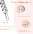 1/7pcs Stainless Steel Splinter Acne Clip Cell Tweezer Blackhead Clip Pimple Pin Beauty Salon Acne Removal Acne Needle Tools