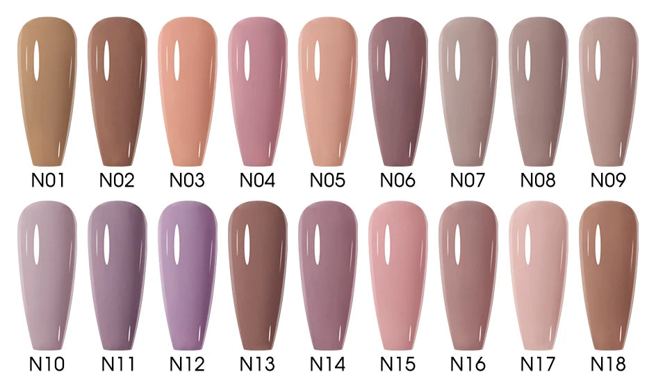 NAILCO 15ml Autumn Brown Colors Series Gel Varnish Coffee Gel Nail Polish Winter Reddish Gellak Design Lacquer Nail Art Manicure