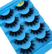 5pairs Classic Hybrid Volume Lashes New Arrival Wispy D Curl Short Russian Strip Lashes Makeup False Eyelashes