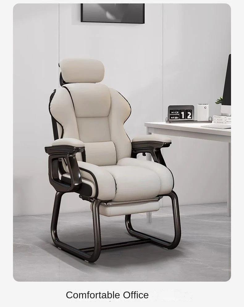 Computer Chair Comfortable Sitting Bow Shaped Reinforced Office Chair Reclining Sofa E-sports Boss Chair Dropshipping New