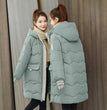 2023 New Women Long Down Cotton Jacket Korean Loose Cotton Coat Winter Thicken Warm Women Parkas Winter Female Hooded Coat