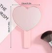 1 Pcs High Definition Handheld Heart-shaped Eyelash Mirror Eyelash Inspection Mirror Makeup Gadgets Vanity Mirror Girl Gifts