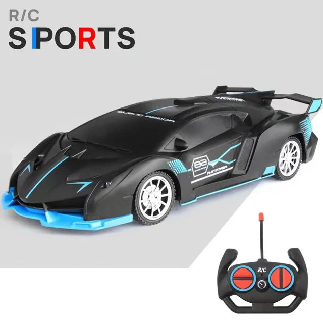 1/18 RC Car LED Light 2.4G Radio Remote Control Sports Cars For Children Racing High Speed Drive Vehicle Drift Boys Girls Toys