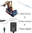 Robotic Arm Plank 4 DOF Robot Manipulator Claw SG90 MG90S Robot FOR UNO Board Programmable Toys Diy Kits Splicing Rudder Gifts