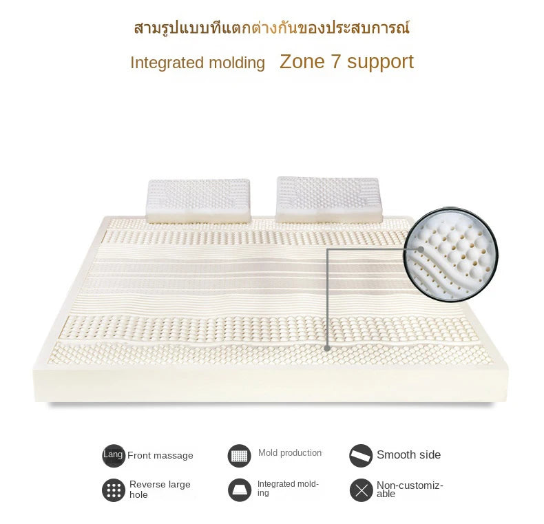 High End Latex Source Liquid Mattress Top 100% Natural Latex Foldable Slow rebound Thiland Mats with cotton cover customizable