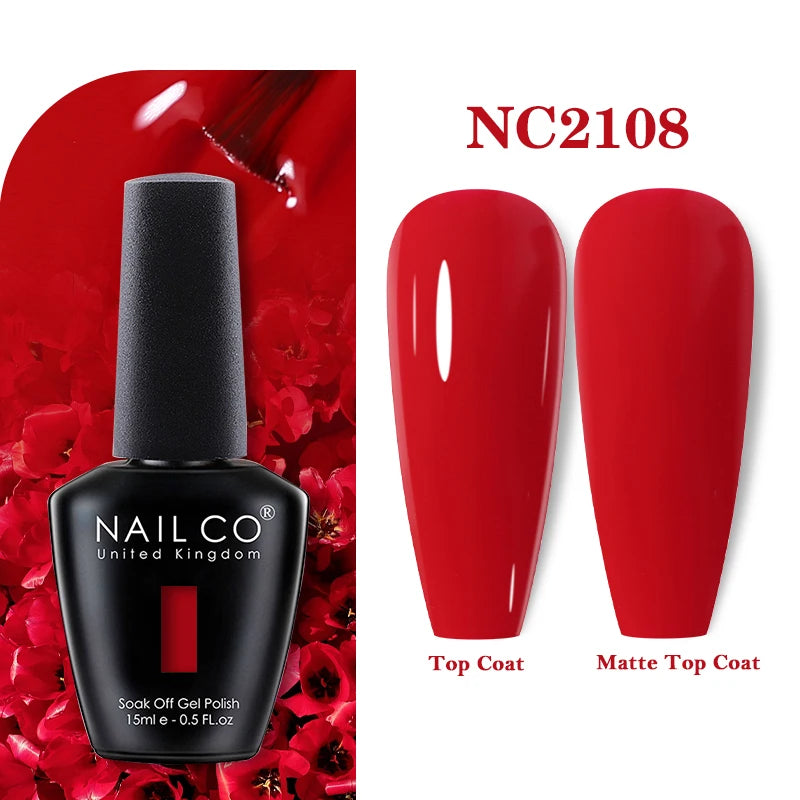 NAILCO 15ml Nail Gel Polish Vernis Semi Permanent UV Varnish Nails Art Manicure Design TOP BASE Hybrid Nail Supplies Nail Glue