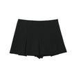 ASDS Fashion Women's High Waist Shorts Skirts Pleated Skirt Shorts Women Striped Bermuda Shorts Woman Casual Mini Shorts