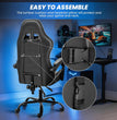 Gaming Chair, Backrest and Seat Height Adjustable Swivel Recliner Racing Office Computer Ergonomic Video Game Chair