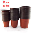 Thin section Flowerpot Plastic Grow Box Fall Resistant Tray For Home Garden Plants Nursery Cup Transplant Flower Plant Pots D4