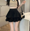 Mini Skirt Cute Sexy Balletcore Elastic High Waist Ball Gown Ruffle Patchwork Lolita Skirt Short Korean Sweet Y2K Women Clothing