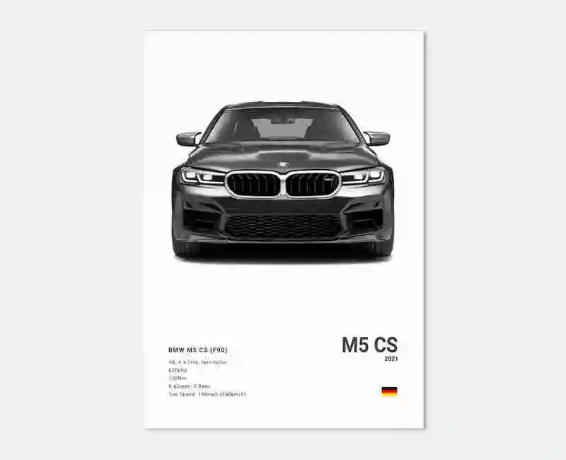 Pop Black and White Luxury Car Poster Aesthetics Supercar Sports Car Canvas Print Wall Art Garage Room Decor