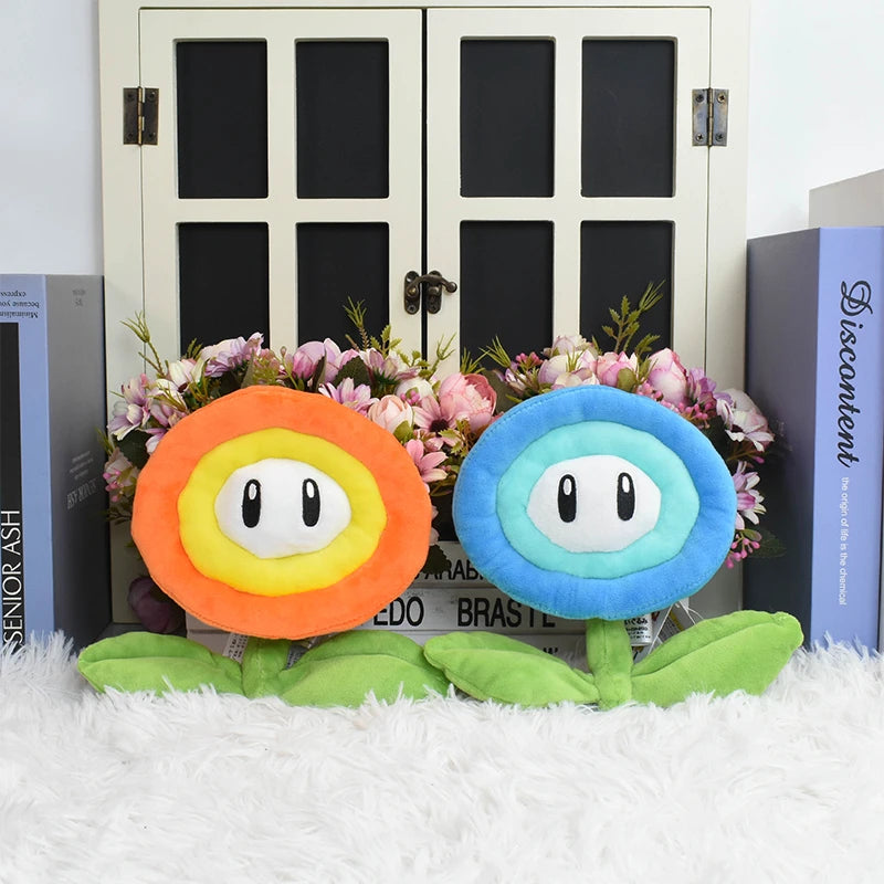 26 Styles Kawaii Mario Ice Fire Flower Boo Cappy Plush Toys Cute Anime Figure Super Star Big Poison Piranha Plant Peluche Dolls