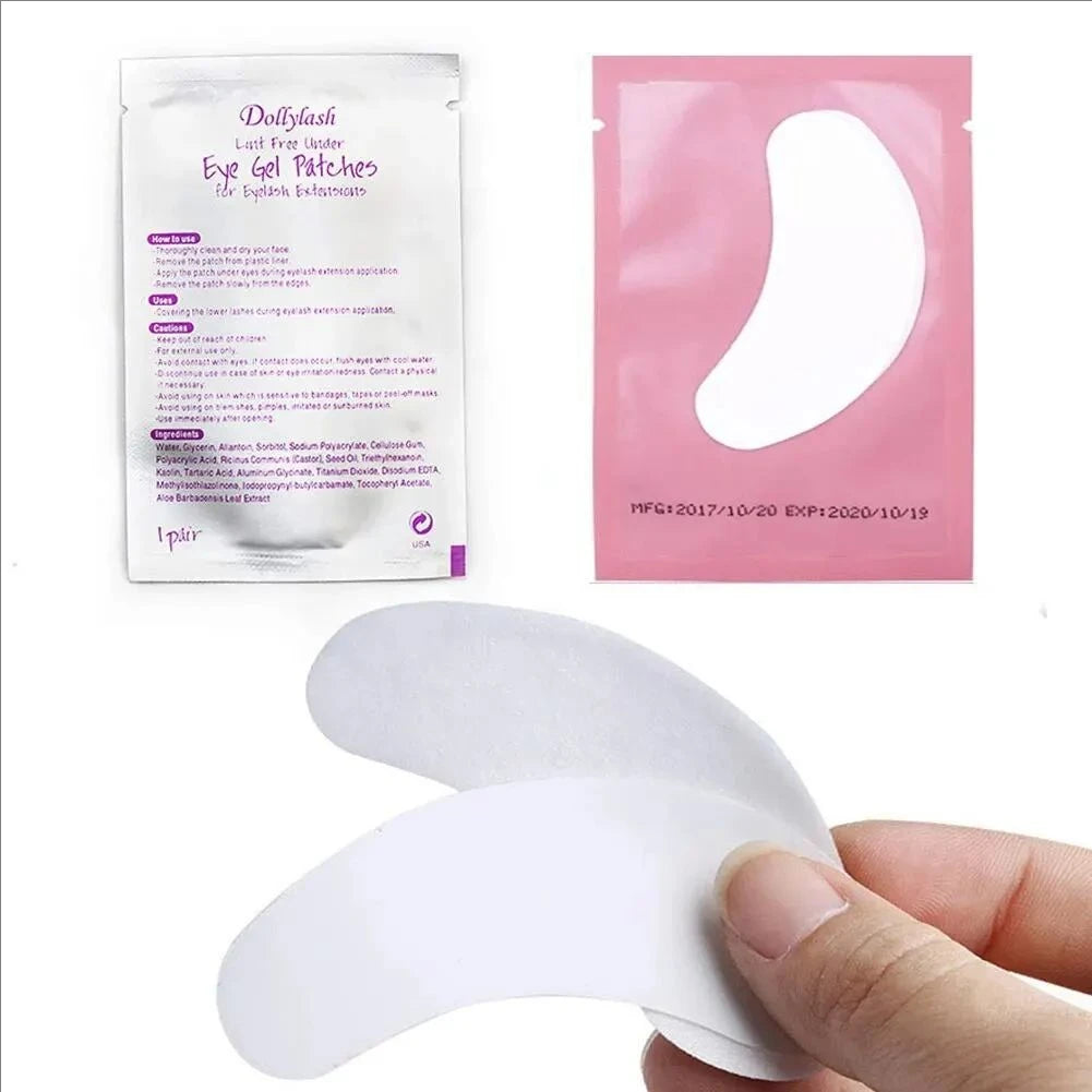 MJ 100 Pairs Eye Pad Eyelash Pad Gel Patch Patch Grafted Under The Eyelashes For False Eyelash Extension Paper Sticker Makeup