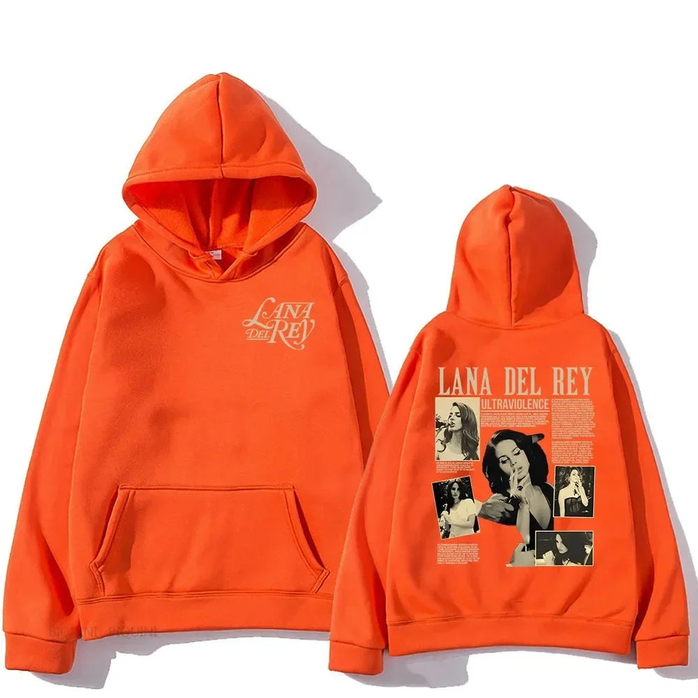 Lana Del Rey Hoodies Singer Graphic Printing Sweatshirts for Fans Casual Long Sleeve Men/Women Clothing Sudaderas Hip Hop Hoody