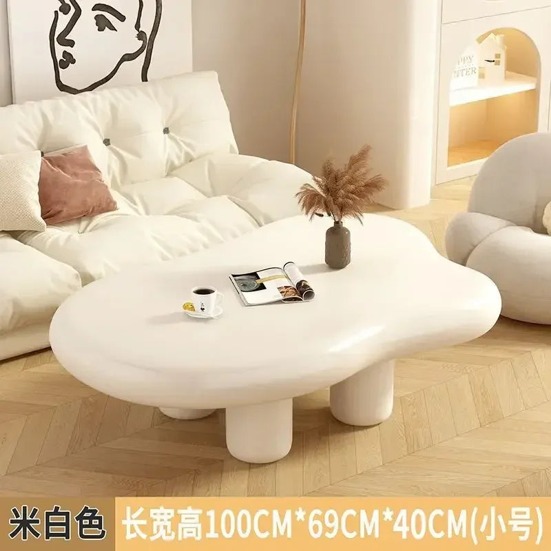 Clouds Tea Table House Lonely Wind Nordic Home Living Room Small Apartment Shaped Cream Simple Modern Tea Coffee Table Furniture