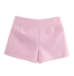 2024 Pink White Mini Skirt Woman Fashion Bow Skort For Women Summer Slit Short Skirt Woman Split High Waist Skirt Shorts