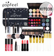 POPFEEL Makeup Full Kit Female Make Up Set Eye Shadow Eyeshadow Palette Lip Gloss Mascara Eyeliner Brushes Bag Make-up for Women