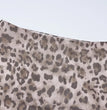 Women Tulle Leopard Print Top with Bandeau Off-the-shoulder Straight-cut Neckline Summer Casual Girls for Summer Blouse