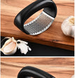 Stainless Steel Garlic Press Manual  Mincer Chopping  Tools Curve Fruit Vegetable Cooking Kitchen Gadgets