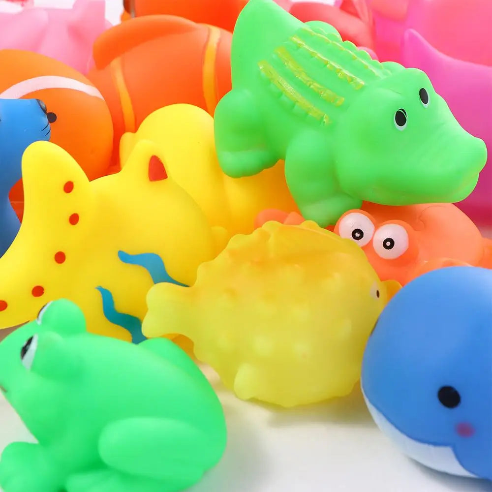 for Kids Cute Squeeze Sound Squeaky Animals Children Baby Bath Toys Bath Toys Float Shower Toy Swimming Water Toys