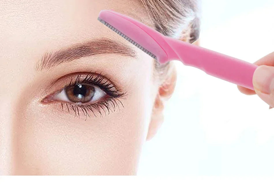 10Pcs Eyebrow Trimmer Blade Women Face Shaver Portable Eye Brow Epilation Hair Removal Cutters Safety Knife Makeup Scraper