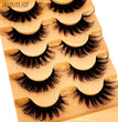 5pairs Classic Hybrid Volume Lashes New Arrival Wispy D Curl Short Russian Strip Lashes Makeup False Eyelashes