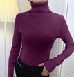 Women Fall Turtleneck Sweater Knitted Soft Pullovers Cashmere Jumpers Basic Soft Sweaters For Women 2024 Autumn Winter