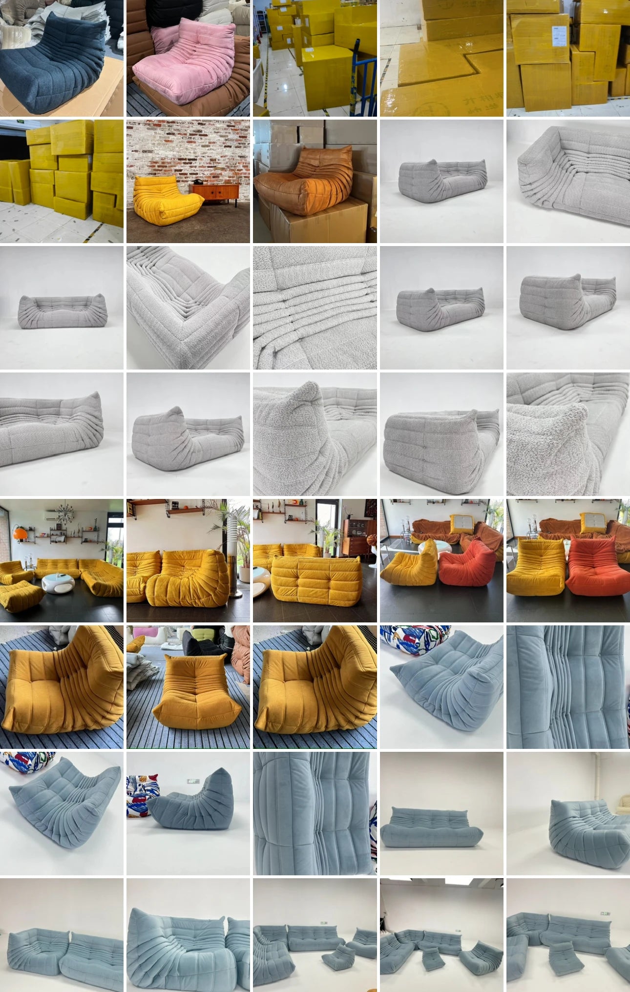 Caterpillar Single Sofa Lazy Couch Tatami Living Room Bedroom Lovely Leisure Single Chair Reading Chair Balcony Rocking Chair