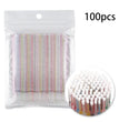 Disposable Eyelash Brushes Swab 100pcs Micro brushes Eyelash Extension Tools Individual Eyelashes Removing Tools Applicators