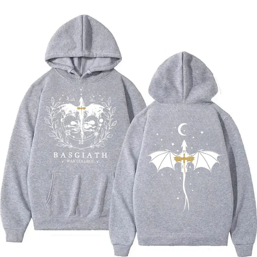 Basgiath War College Cotton Hoodies Fourth Wing Women Men Clothing Printed Graphic Spring Autumn Sweatshirt Streetwear Tops