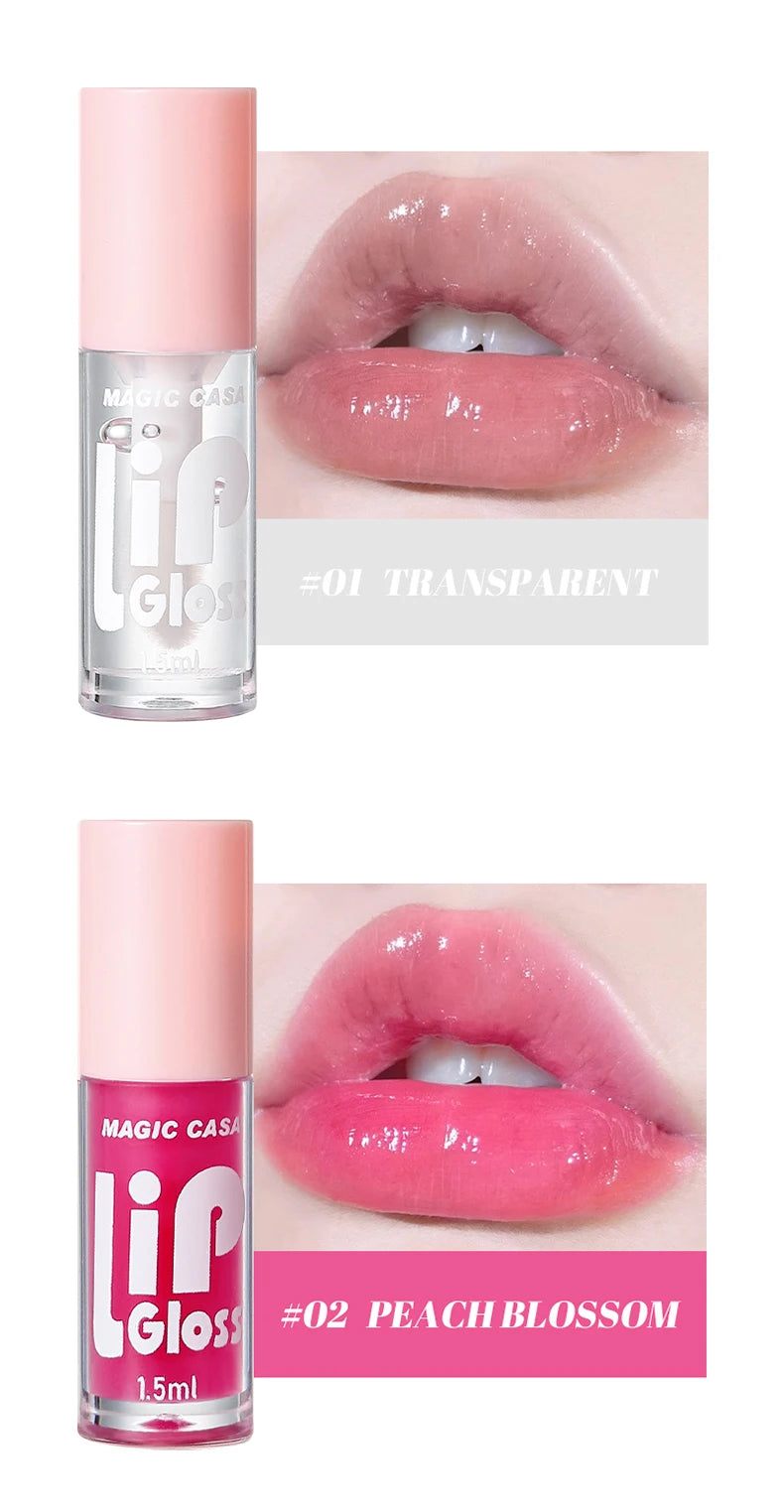 MAGIC CASA 6pcs/set Hydrating Jelly Lip Oil long-lasting Moisturizing  smooth shimmering Lip Hydrating Liquid