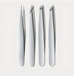 Ouriner Eyebrow Tweezers Set 4 Pcs Stainless Steel Eyebrow Forceps Professional Beauty Tool Set For Facial Hair Inward Growing