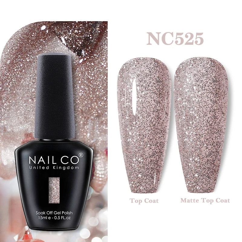 NAILCO 15ml Nail Gel Polish Vernis Semi Permanent UV Varnish Nails Art Manicure Design TOP BASE Hybrid Nail Supplies Nail Glue