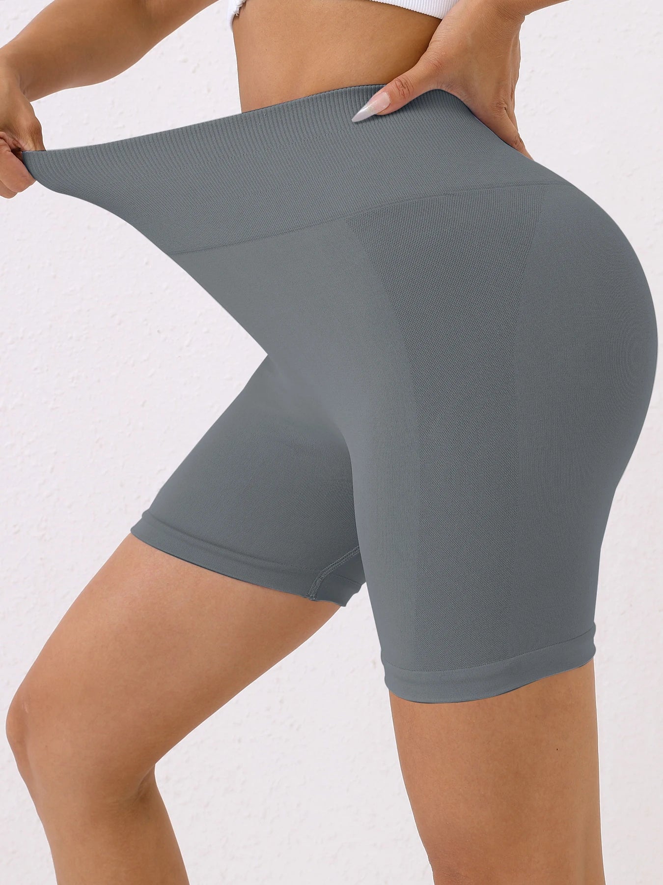 Butt Lifting Seamless Gym Shorts Women Skinny Stretch High Waist Shorts Coquette Exercise Activewear