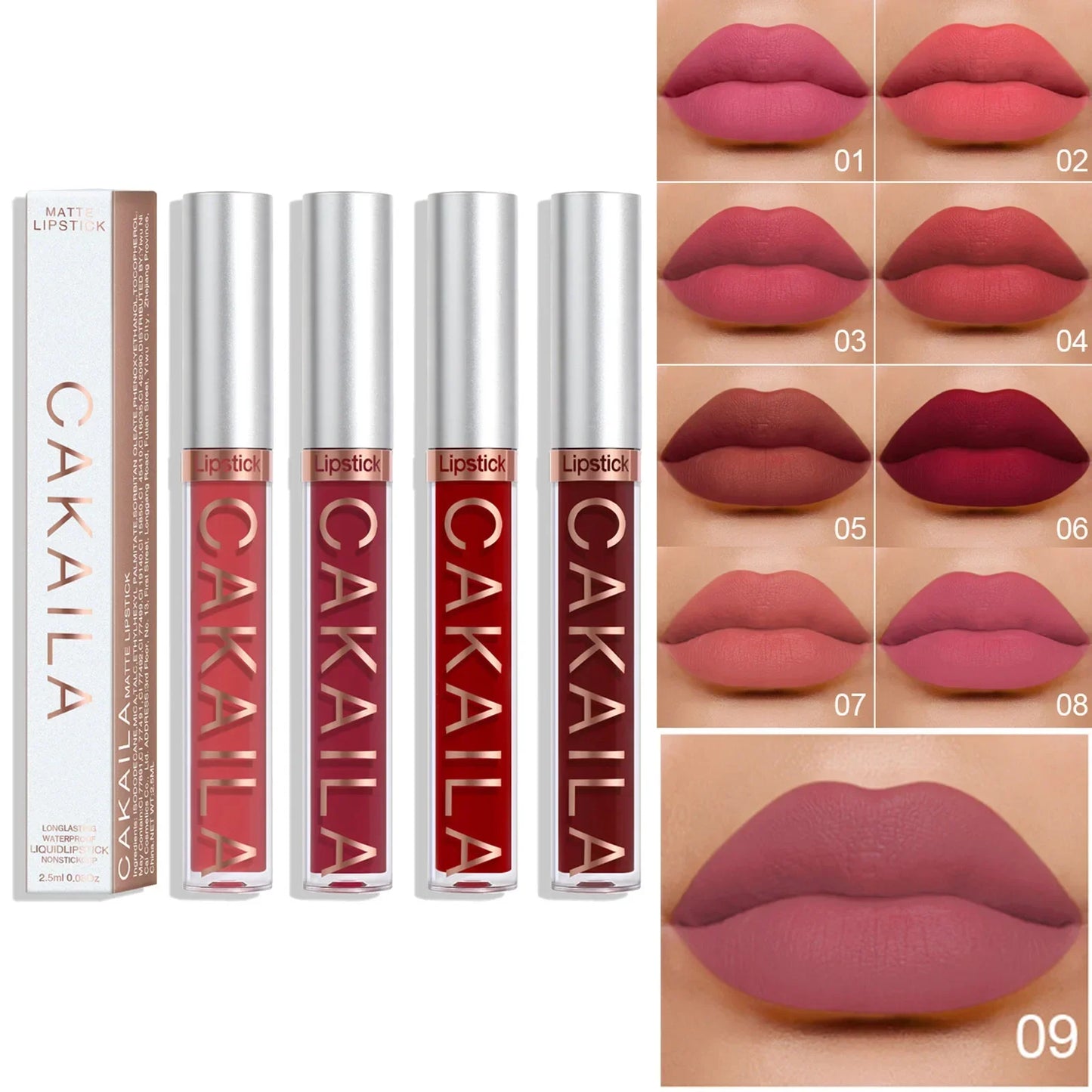 18 Colors Matte Lipgloss Wholesale Cheap Liquid Lipstick Makeup Lip Color Batom Long Lasting Sexy Red Pink Nude Lip Gloss Bulk