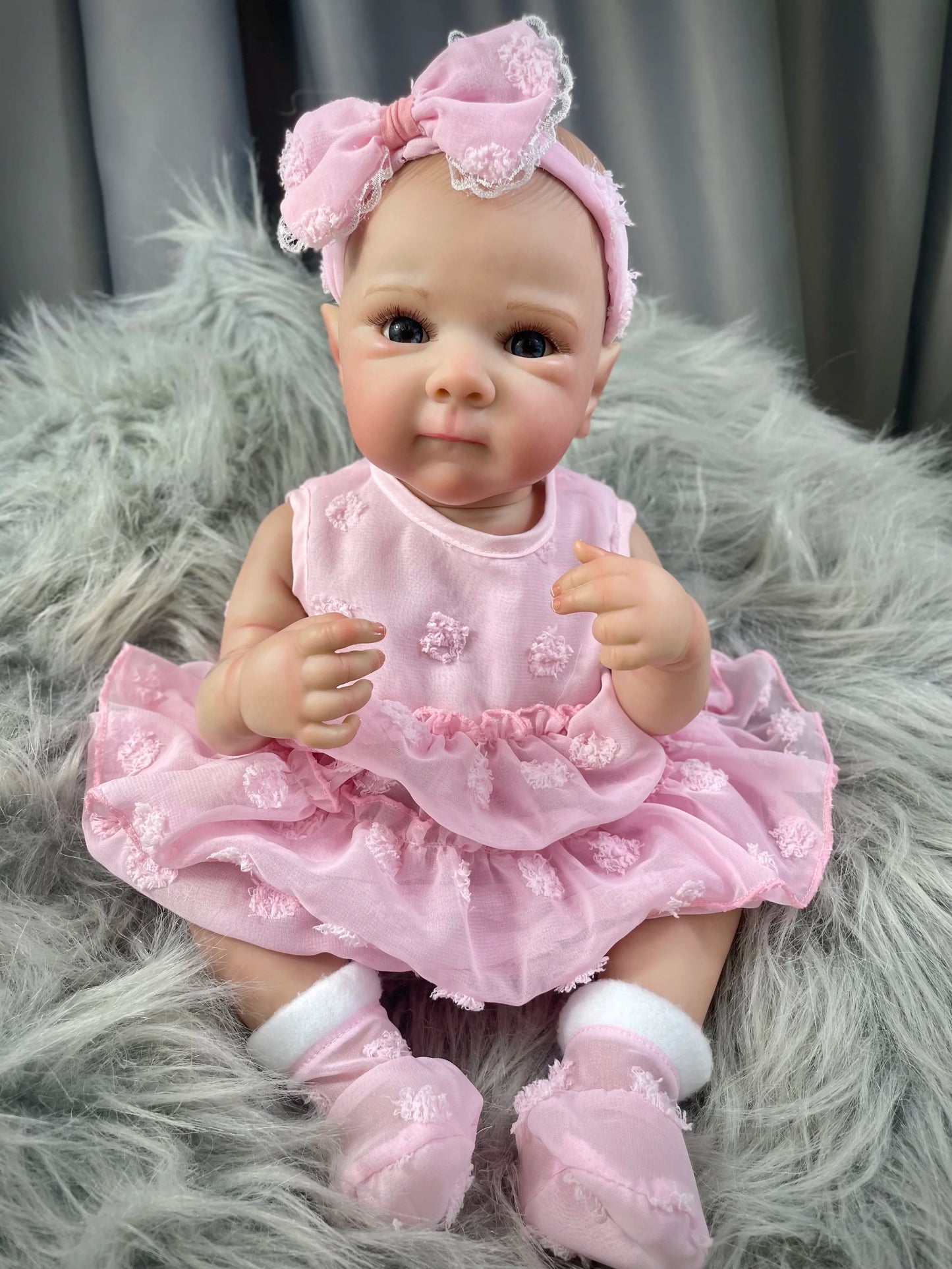 18 Inch Bettie Full Body Soft Silicone Vinyl Girl Reborn Baby Doll With Painted Lifelike Hair Bebe Reborn Toys