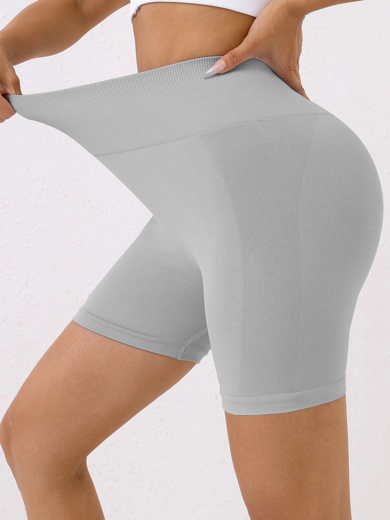 Butt Lifting Seamless Gym Shorts Women Skinny Stretch High Waist Shorts Coquette Exercise Activewear