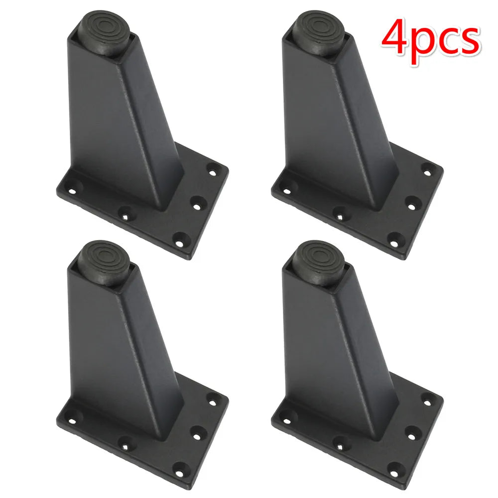 4 Pcs Adjustable Metal Furniture Leg Sofa Bed TV Cabinet Legs Black Furniture Feet Thick Aluminum Alloy Table Cabinets Feets