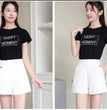 Women Shorts Spring Summer Casual High Waist A-line Shorts Loose Wide Leg Chiffon Shorts Chic Lady Black White Suit Shorts