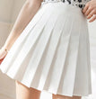 2024 White Women Pleated Skirts Summer High Waist Zipper Girls Dancing JK Mini Skirts Black Fashion Student A Line Faldas